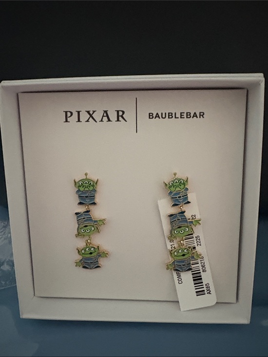 BaubleBar Jewelry - BaubleBar Pixar Green Alien Stack Earrings